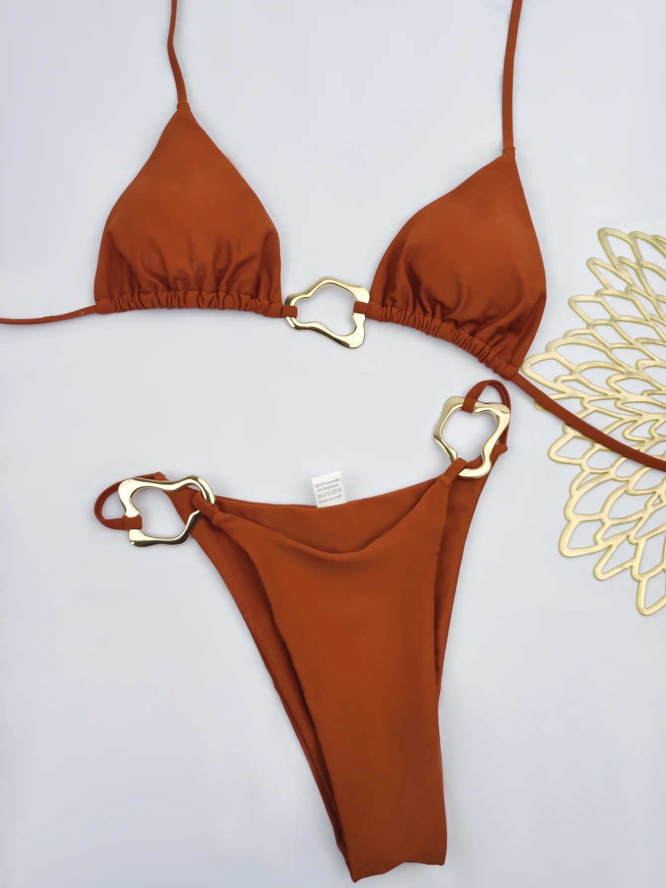 Women's Solid Bikini Set
