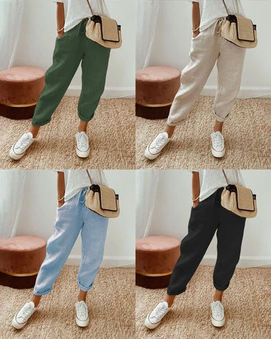 Pantalon Élégant en Lin