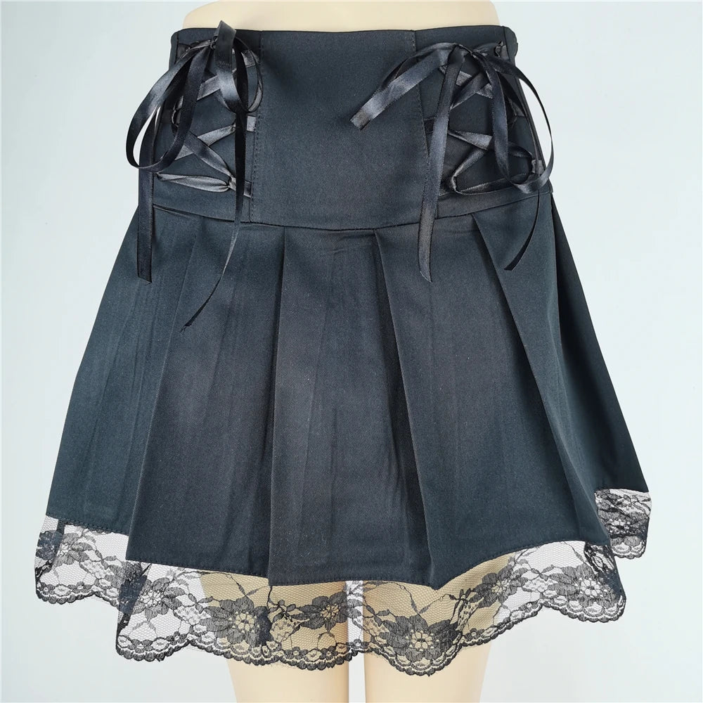 Women's Punk A-Line Mini Skirt