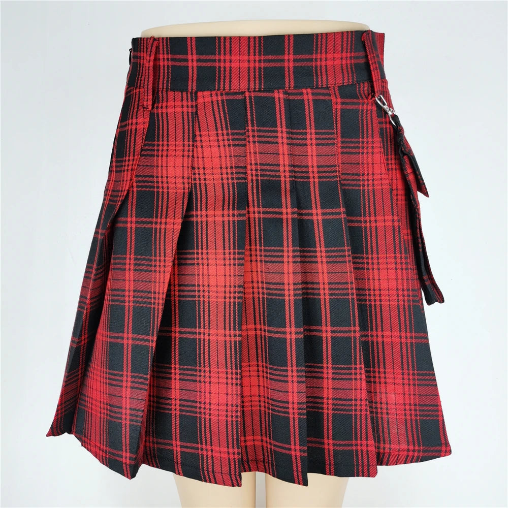 Women's Punk A-Line Mini Skirt