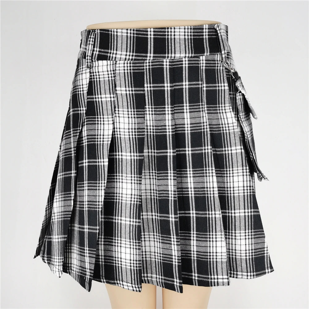 Women's Punk A-Line Mini Skirt