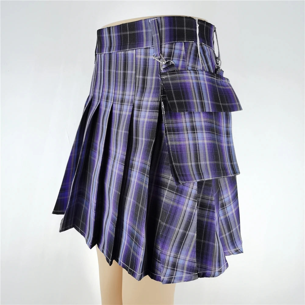 Women's Punk A-Line Mini Skirt