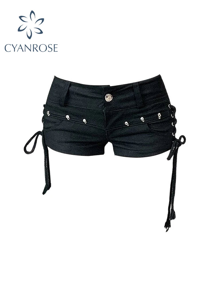 Vintage Low Waist Denim Shorts