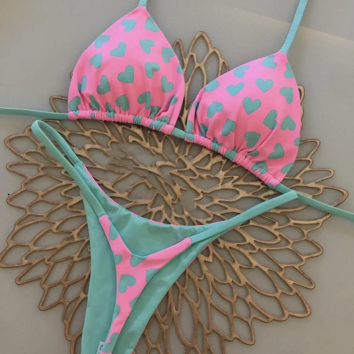 Leopard Print Bikini Set
