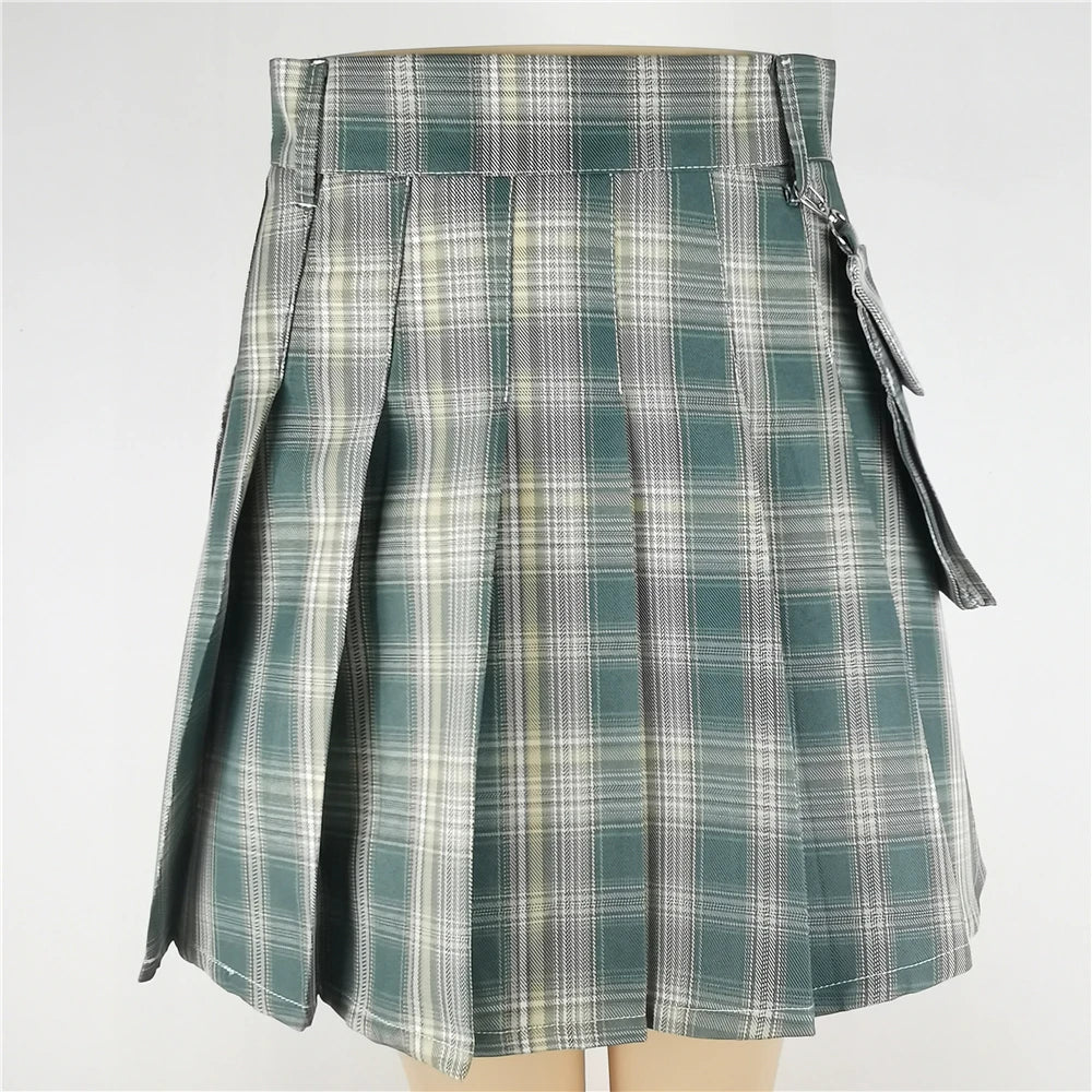 Women's Punk A-Line Mini Skirt