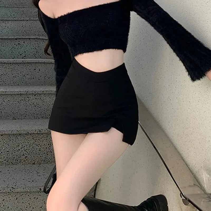 Asymmetrical Mini Skirt