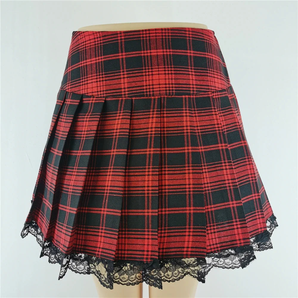 Women's Punk A-Line Mini Skirt