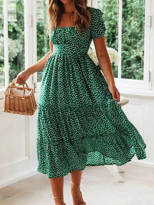 Robe Longue Fleurie Vintage