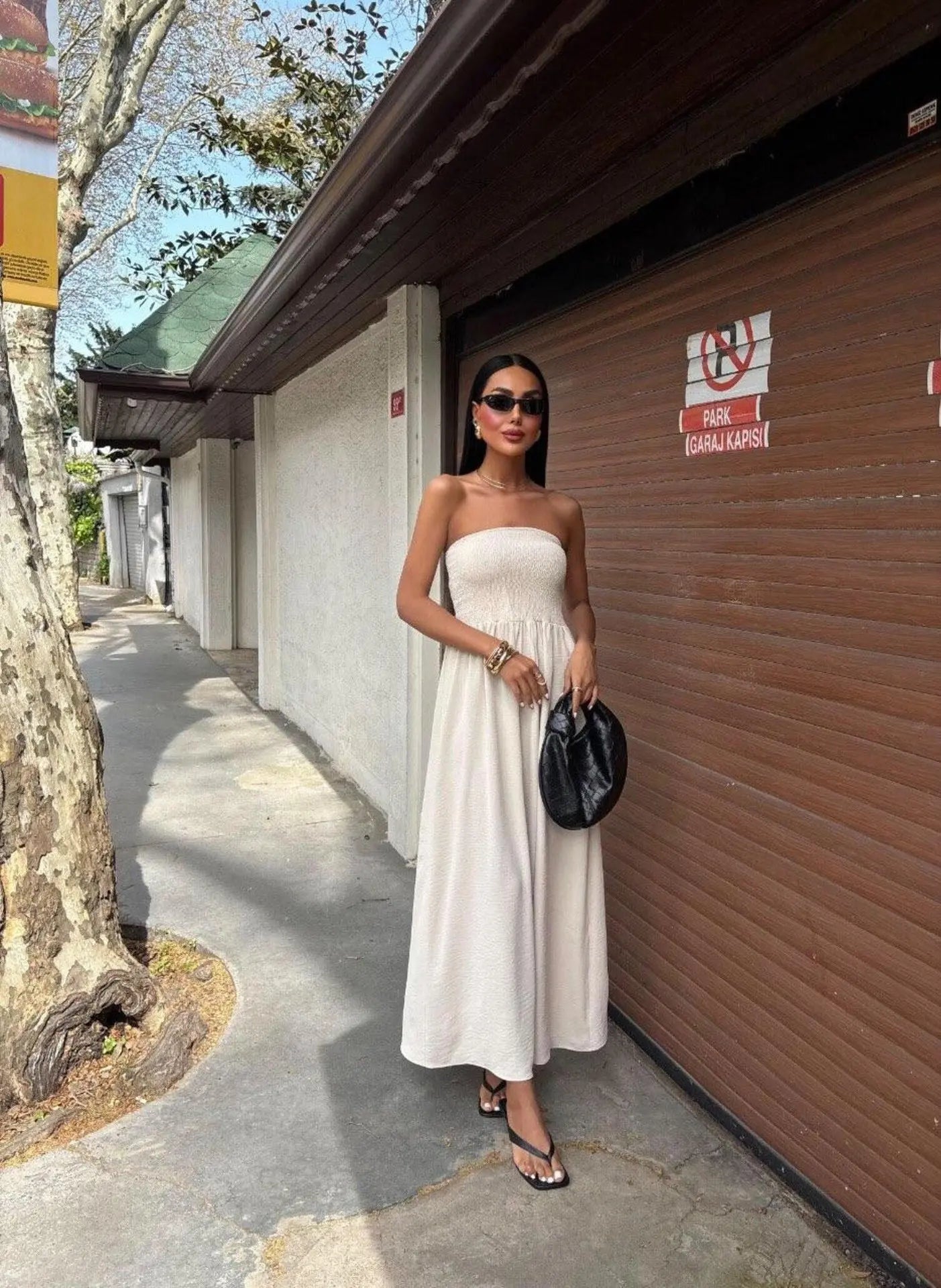 Elegant Strapless Dress