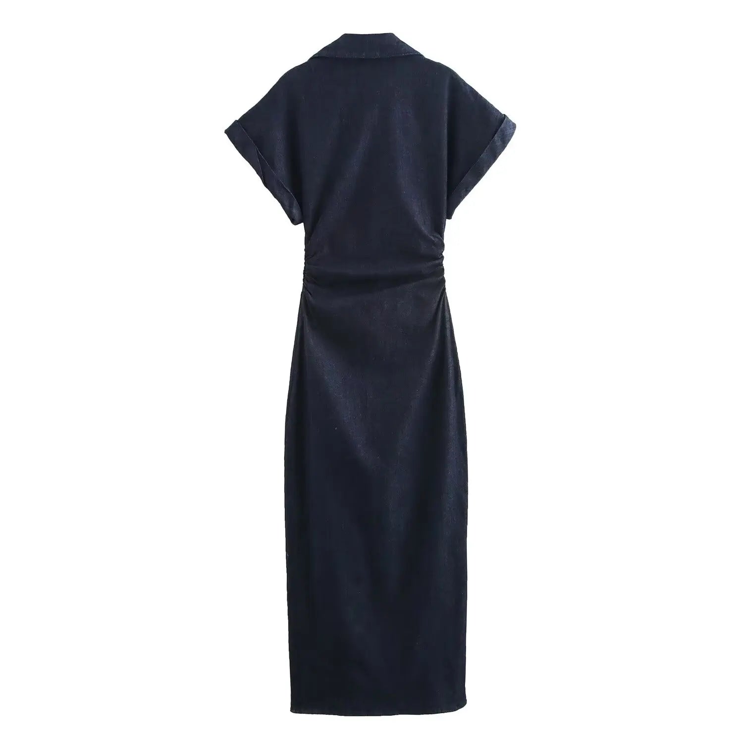 Elegant Denim Midi Dress