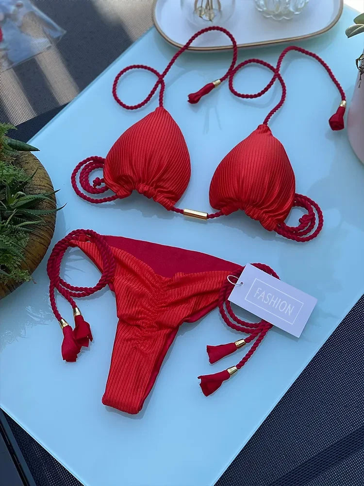 Halter Bikini Set