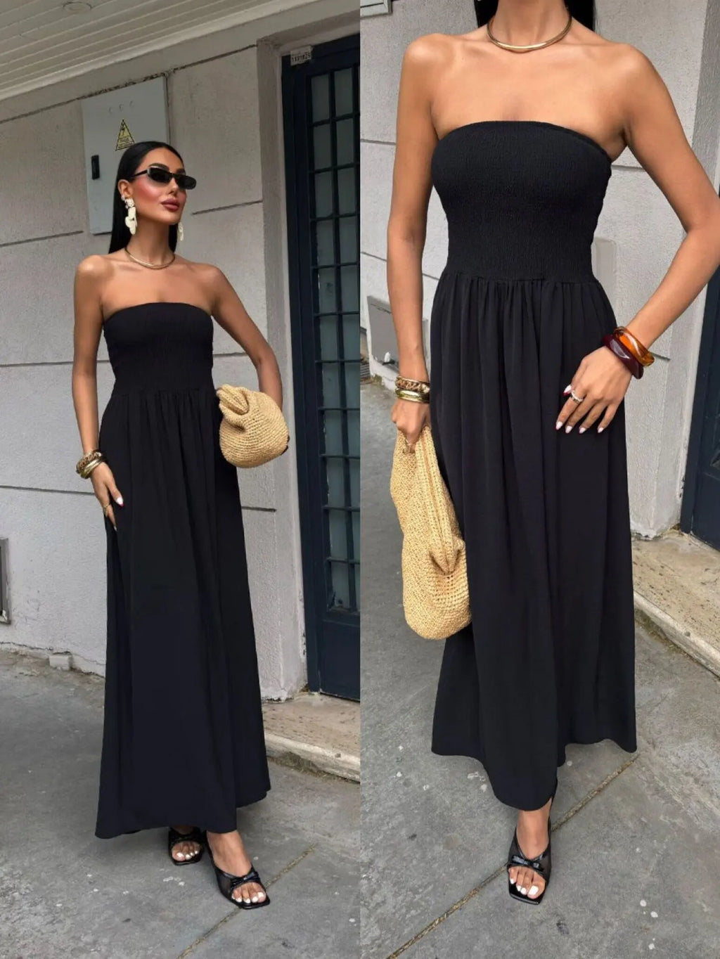 Elegant Strapless Dress