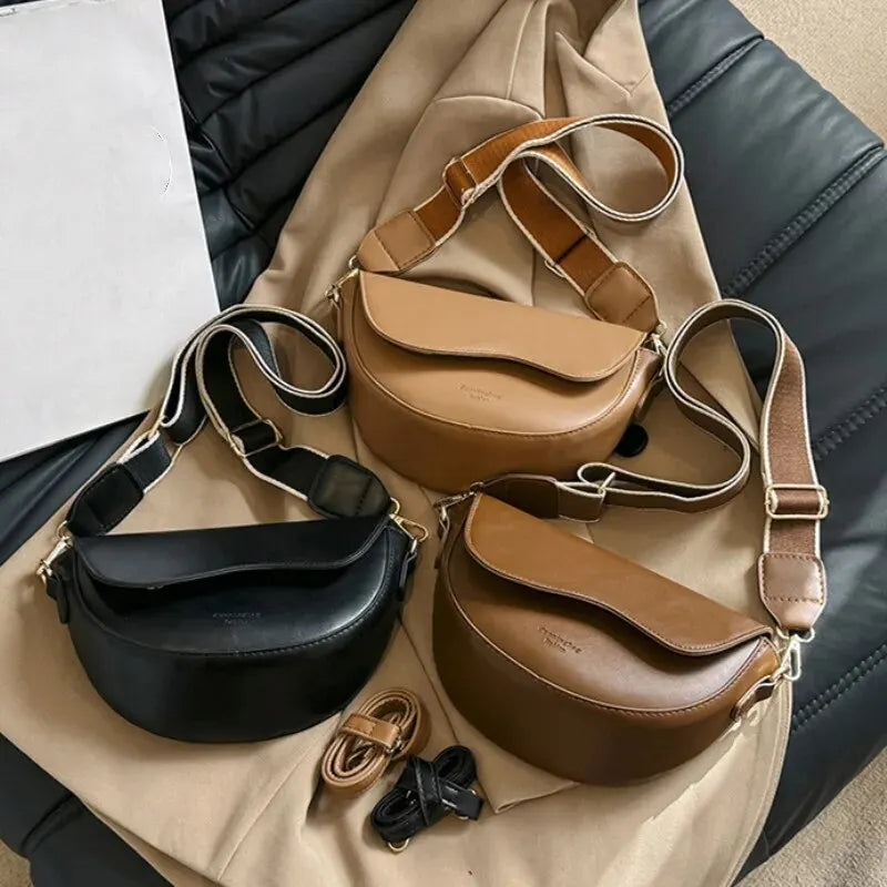 Women's Vintage Saddle Crossbody Bag