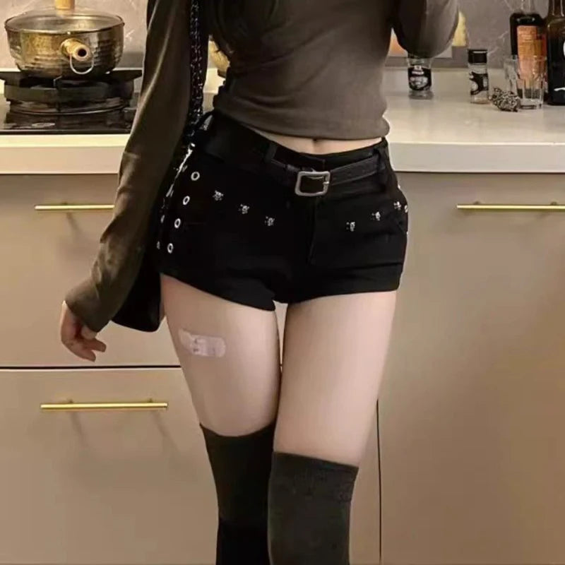 Women's High Waist Straight Denim Shorts