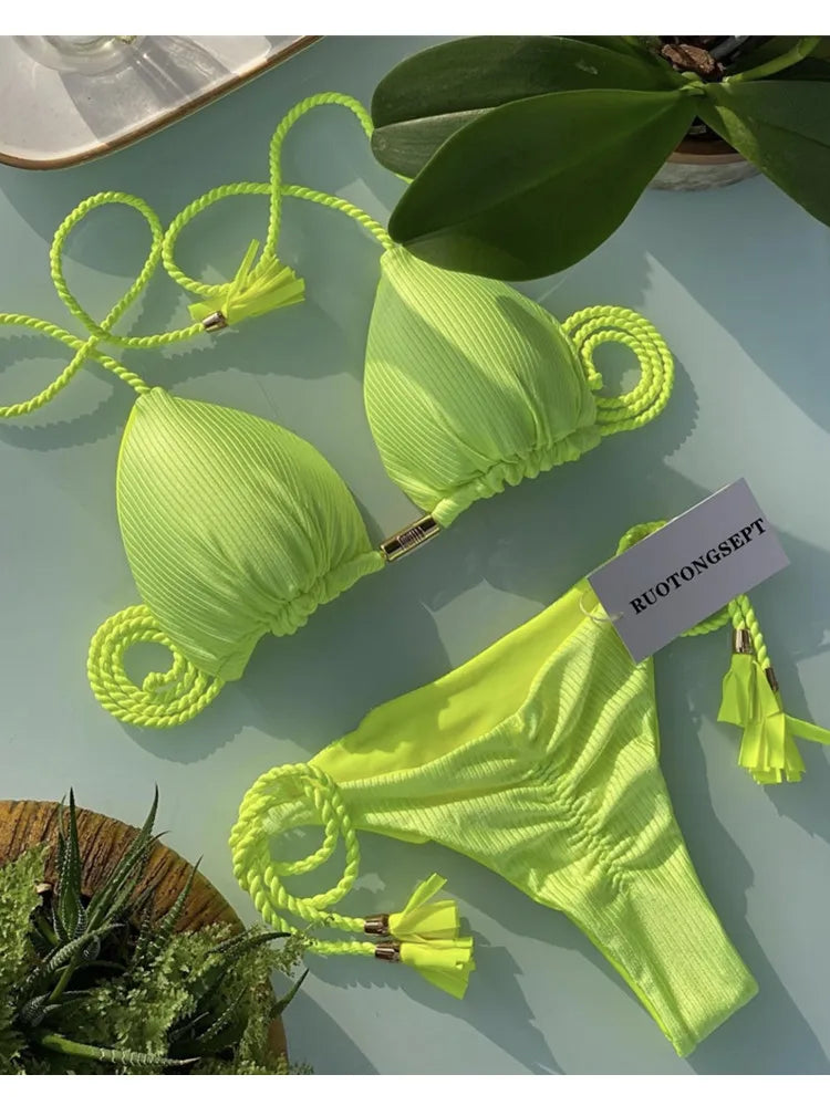 Halter Bikini Set