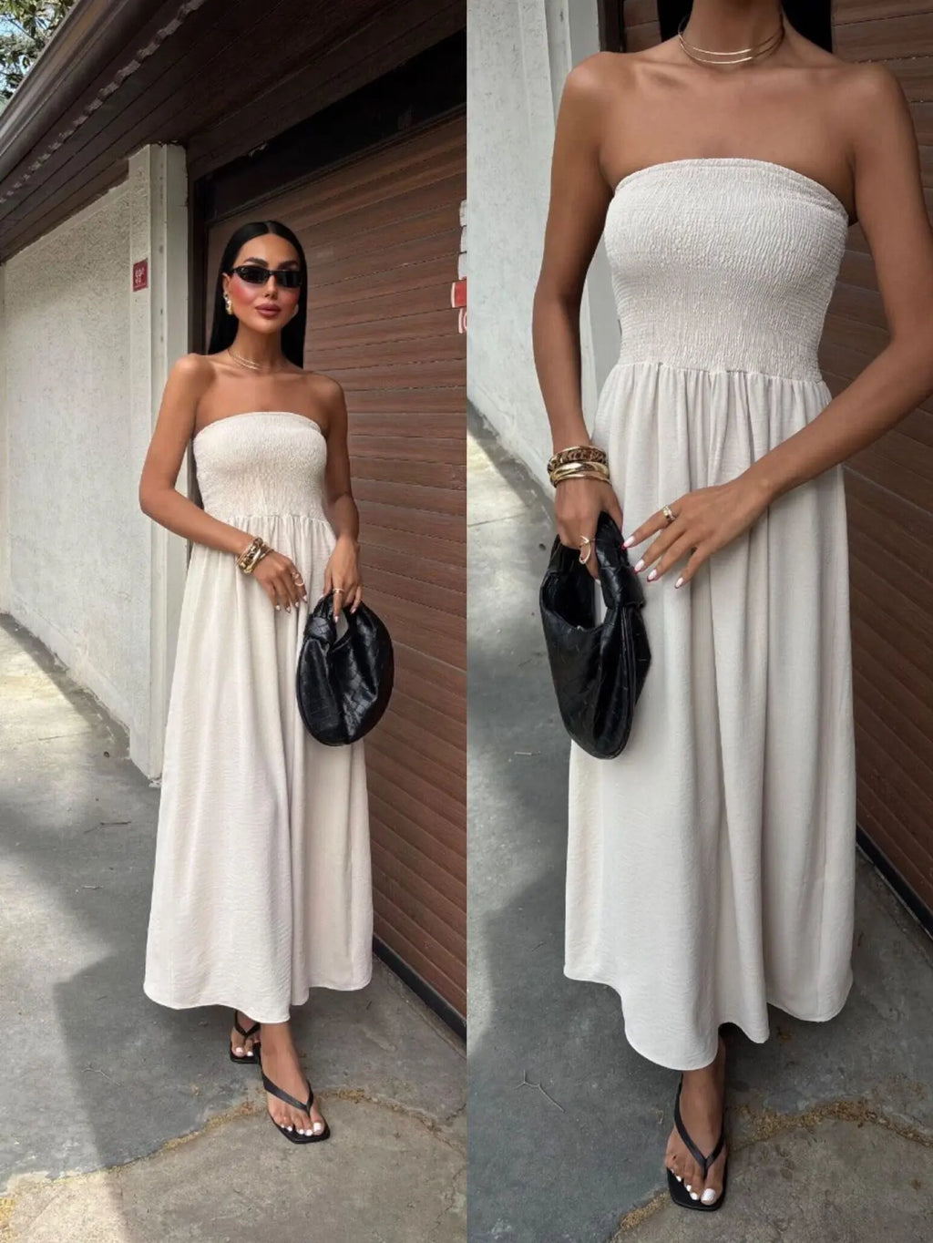 Elegant Strapless Dress