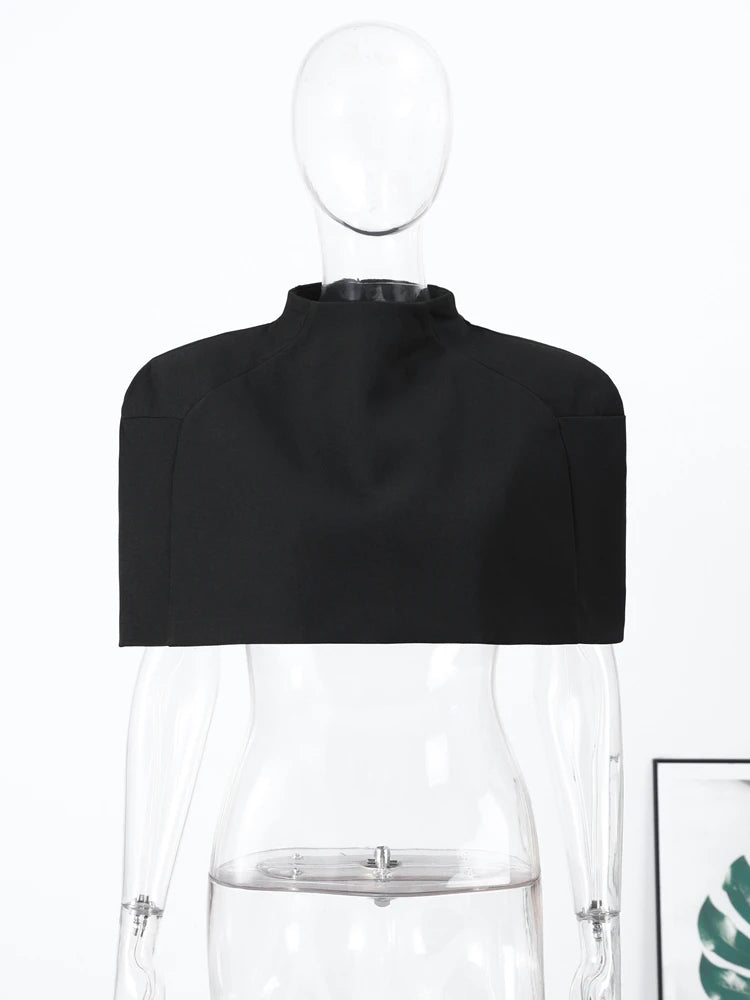 Women's Black Cropped Top