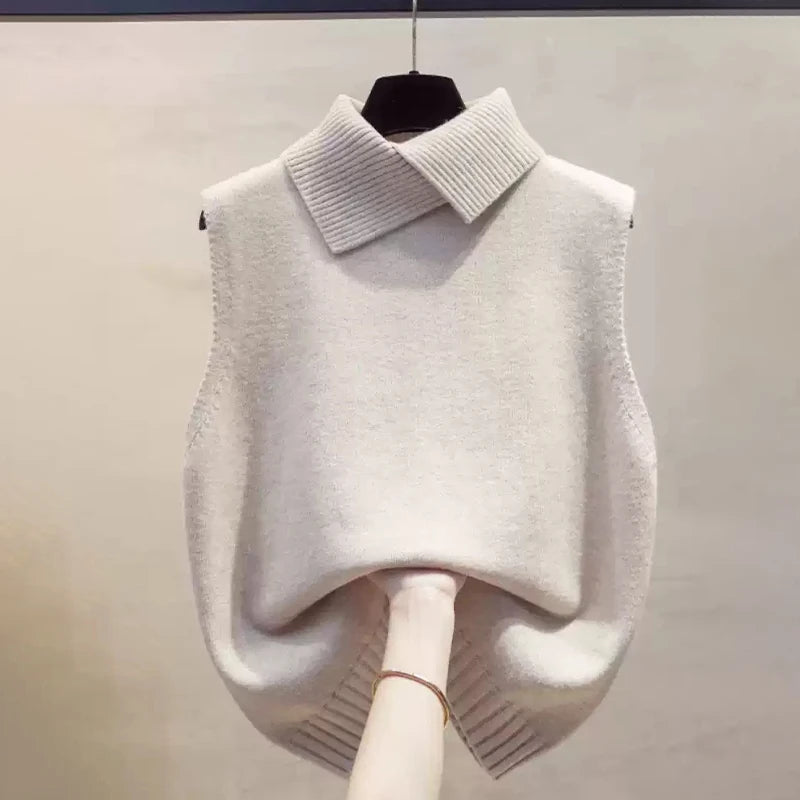 Sleeveless Knitted Vest
