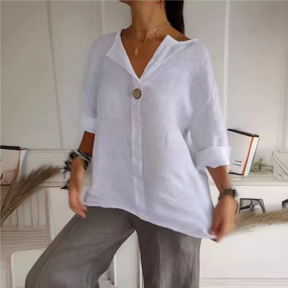 Casual V-Neck Blouse