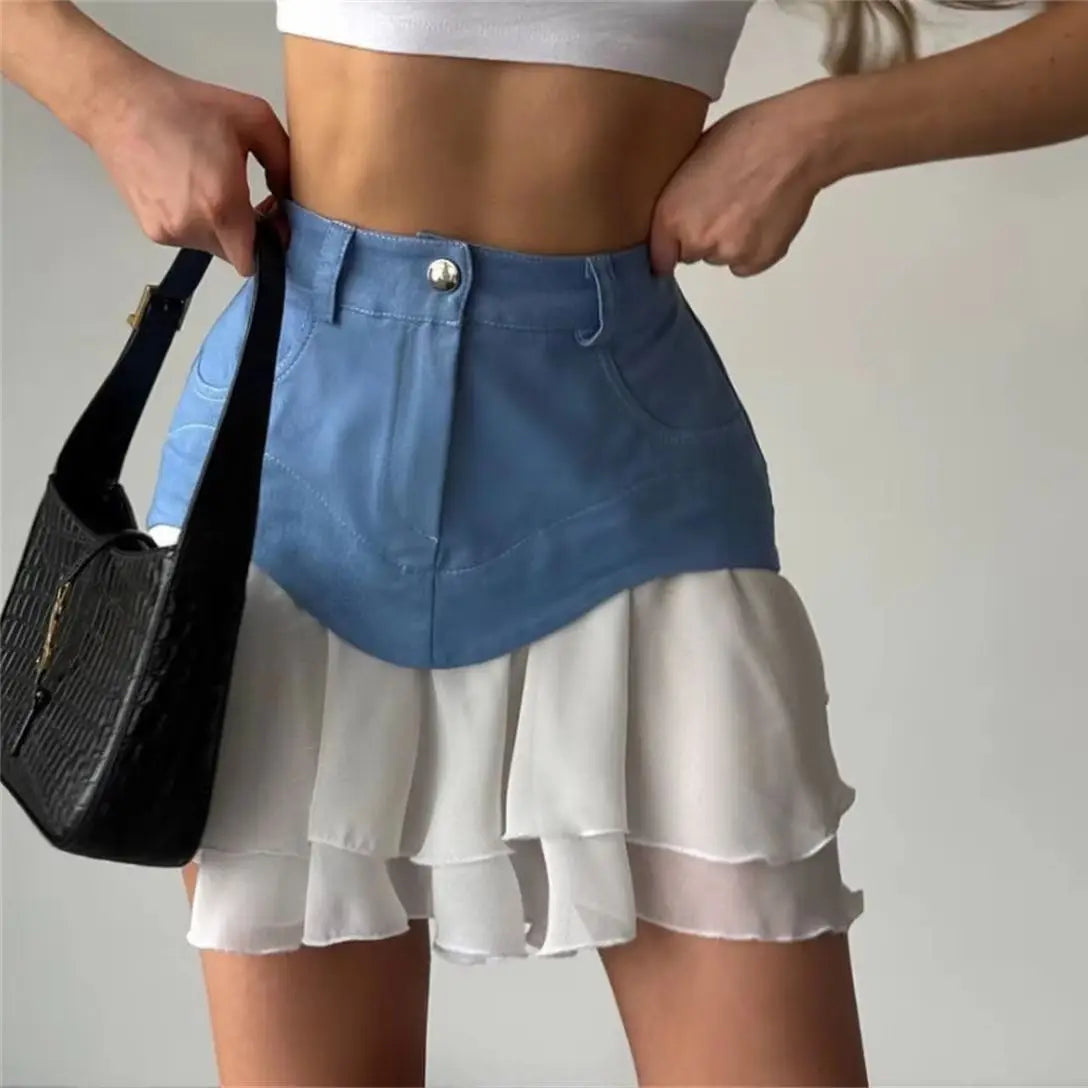 Ruffle Mini Skirt