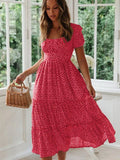 Vintage Floral Maxi Dress