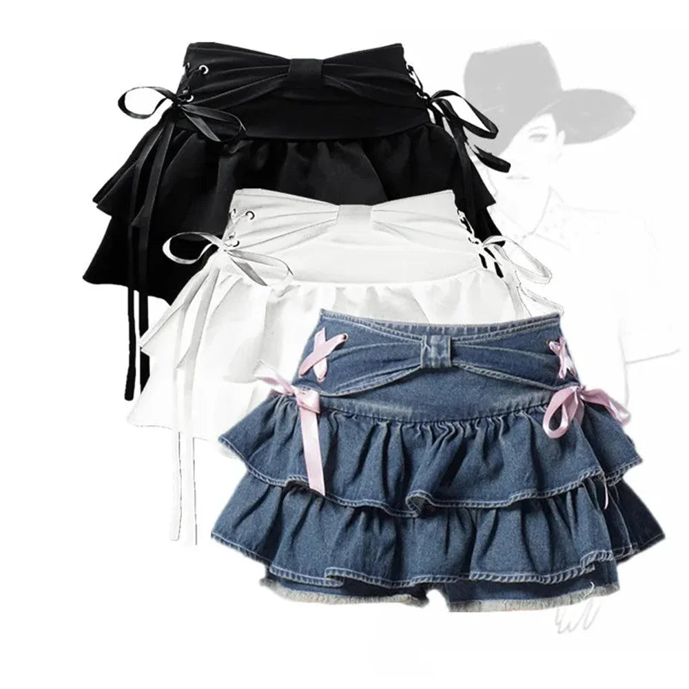 Empire Waist A-Line Mini Skirt