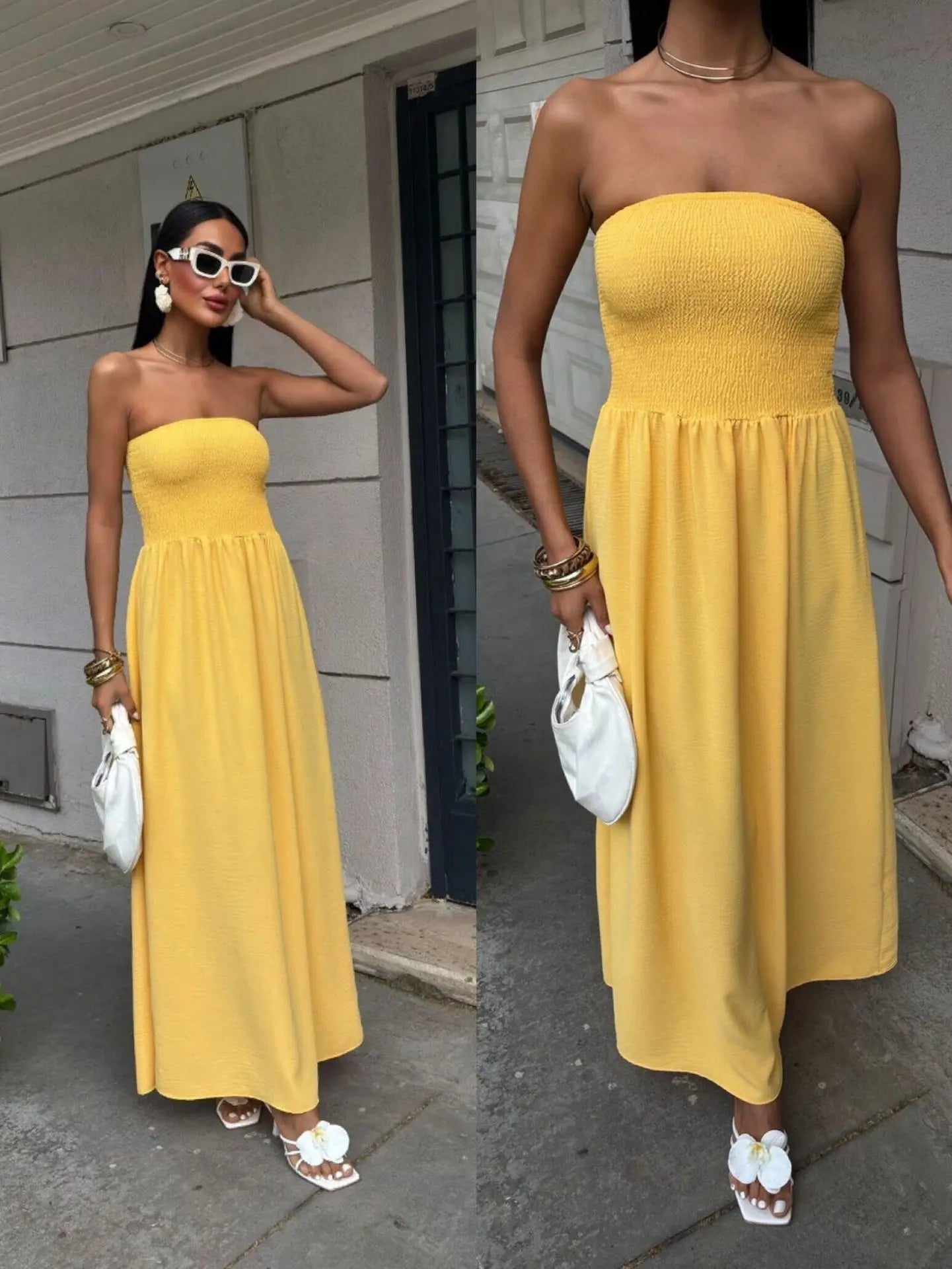 Elegant Strapless Dress