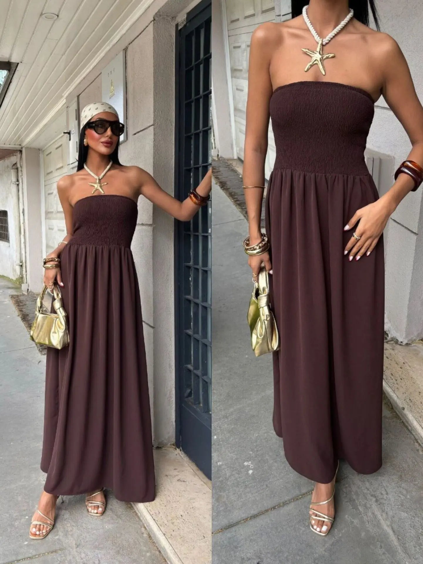Elegant Strapless Dress