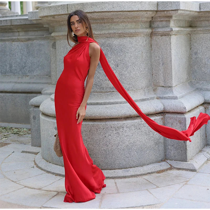 Ribbon Halter Dress