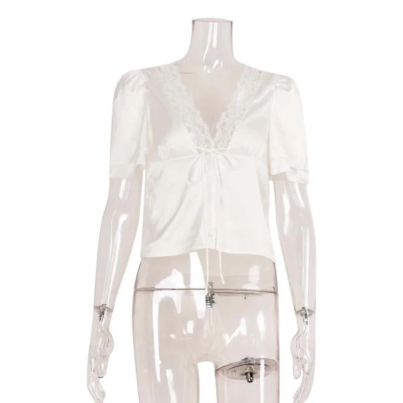 Elegant Lace Summer Top