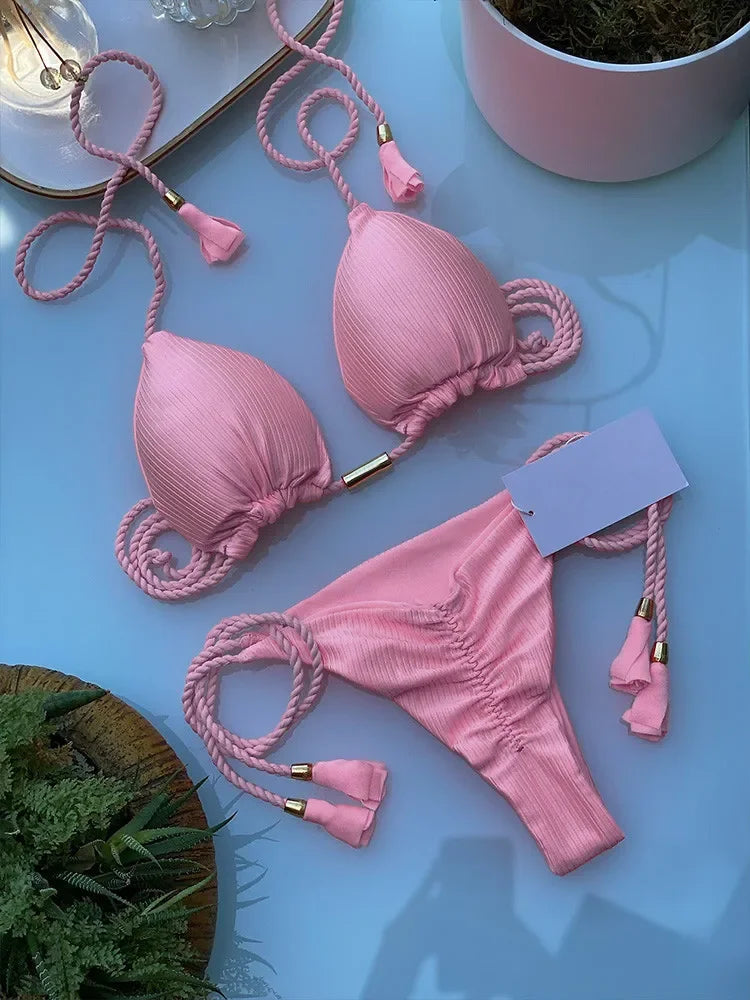 Halter Bikini Set