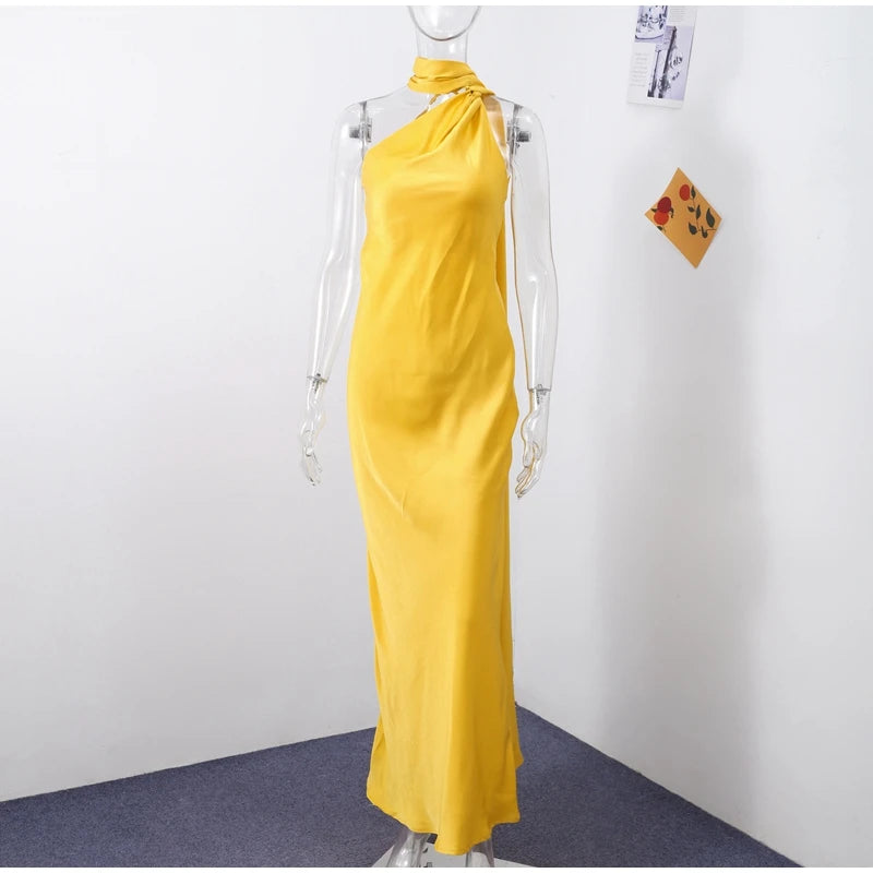 Ribbon Halter Dress