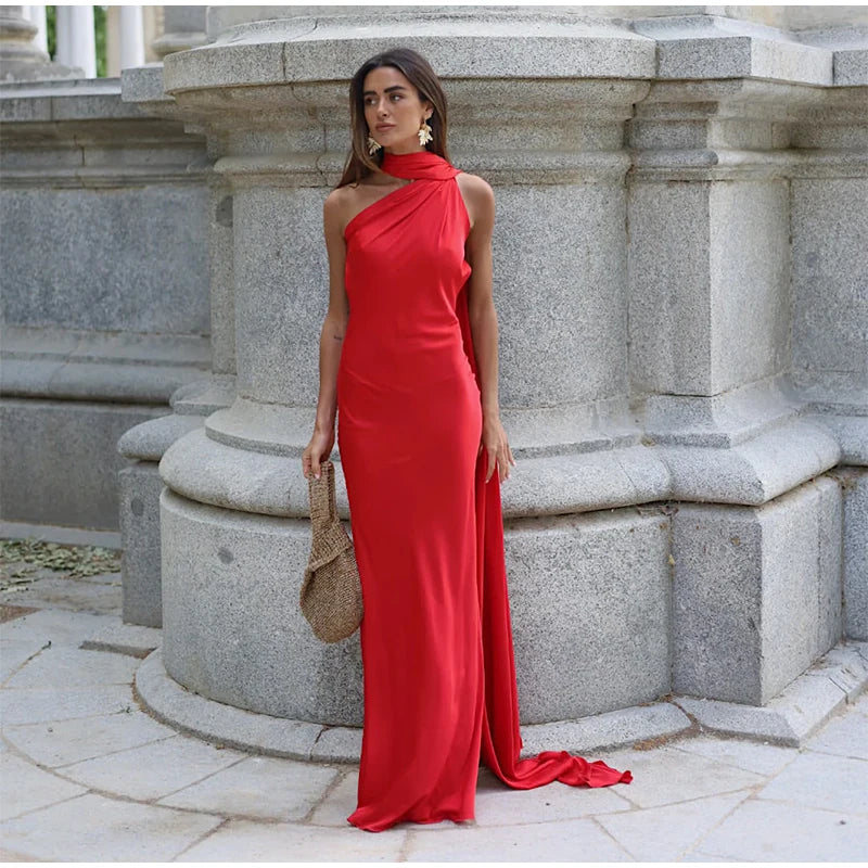 Ribbon Halter Dress