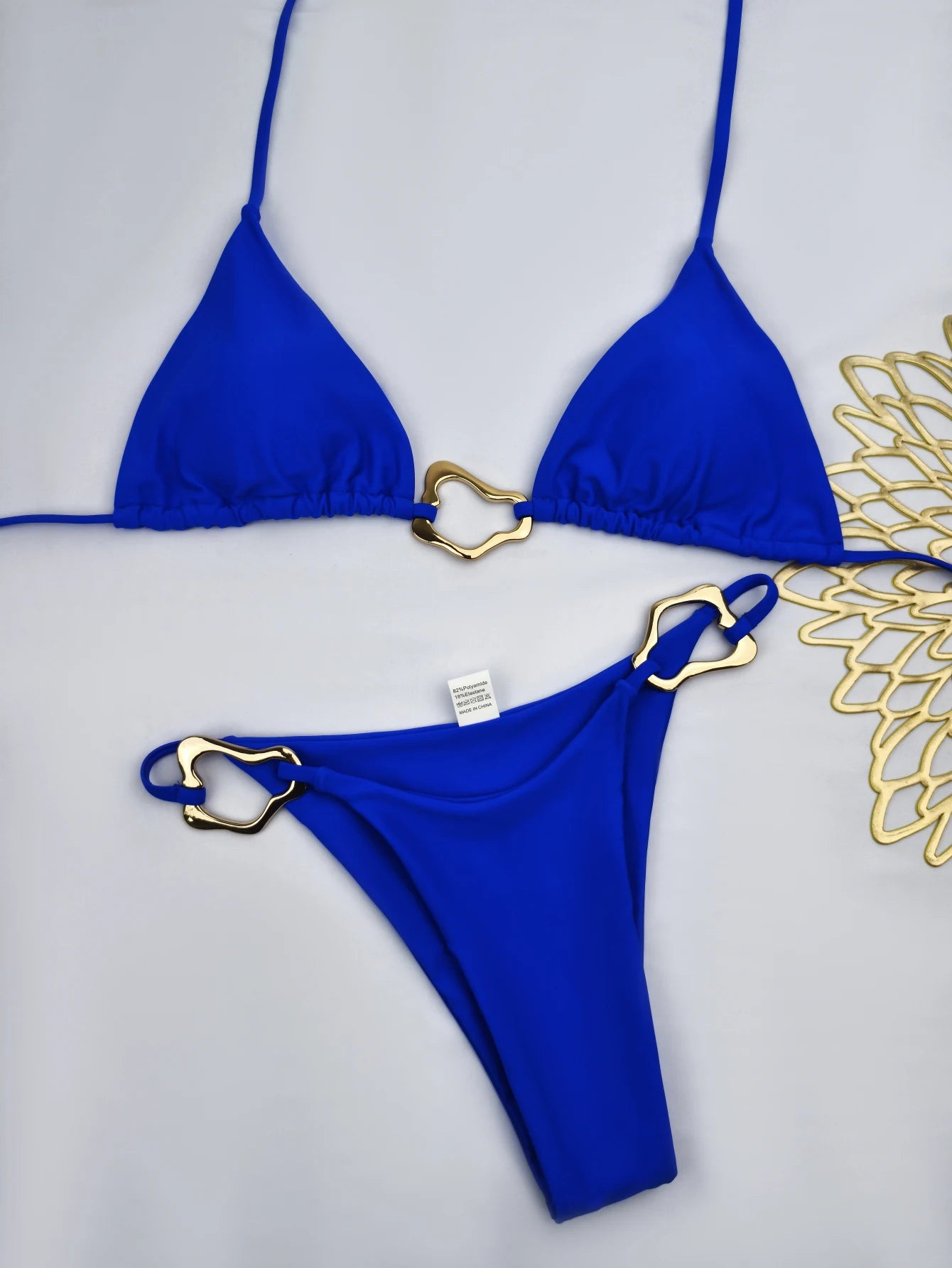 Women's Solid Bikini Set