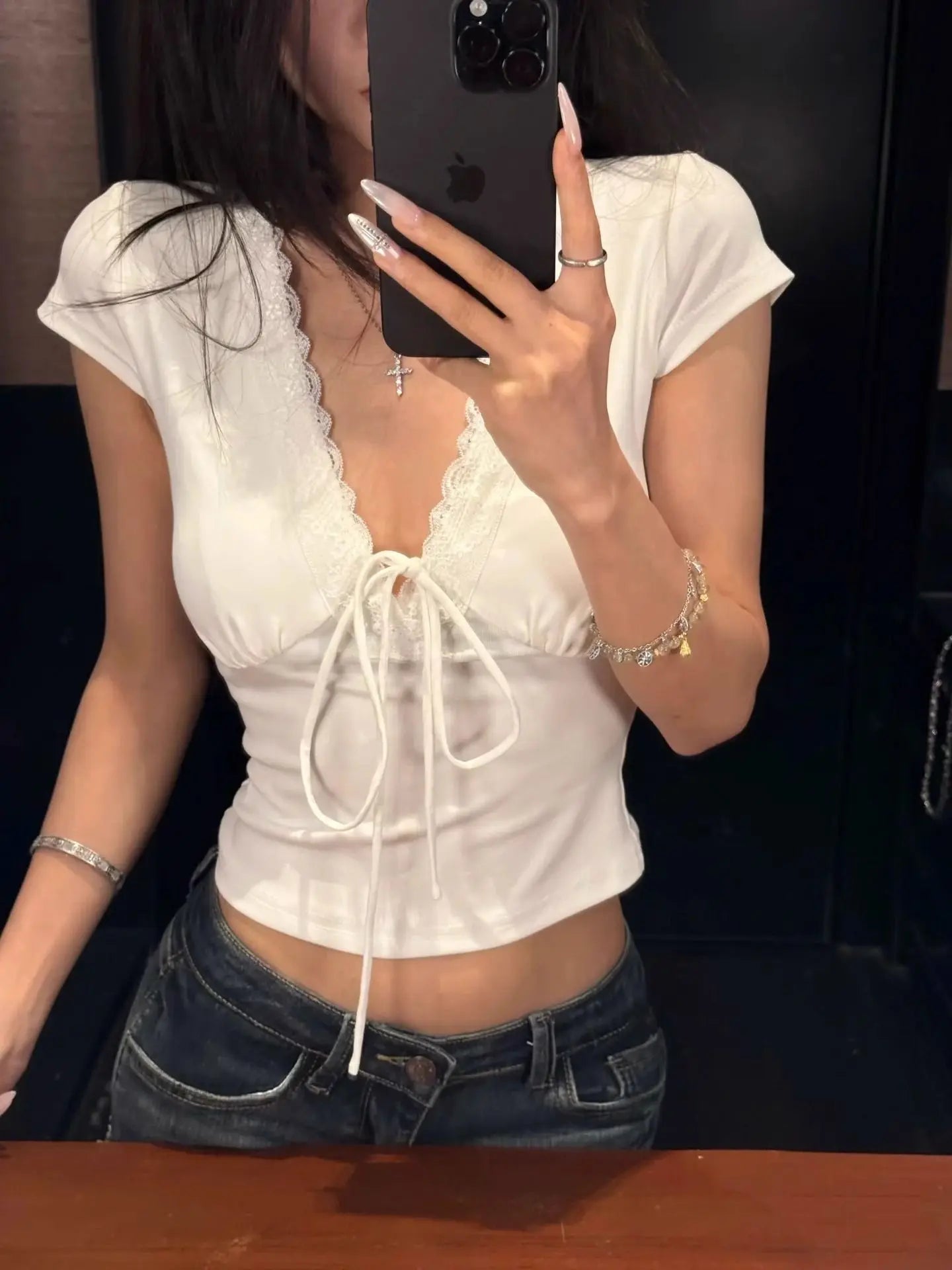 Elegant Lace Summer Top