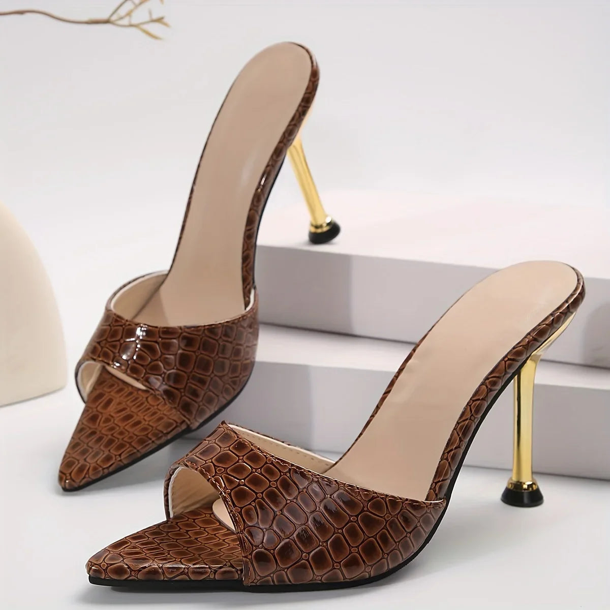 Elegant Slip-On Heels