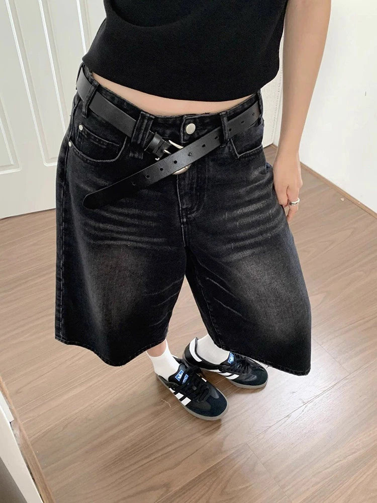 High-Waist Casual Shorts