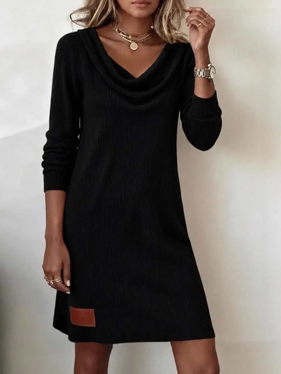 Robe-Pull Mira En Maille Côtelée