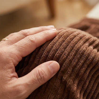 Pantalon Taille Haute En Velours Côtelé